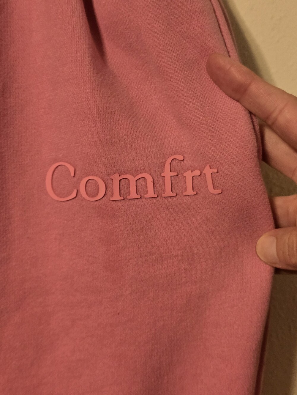 Comfrt Kids Youth XL Pink Minimalist Heavyweight Sweatpants *Flawed*